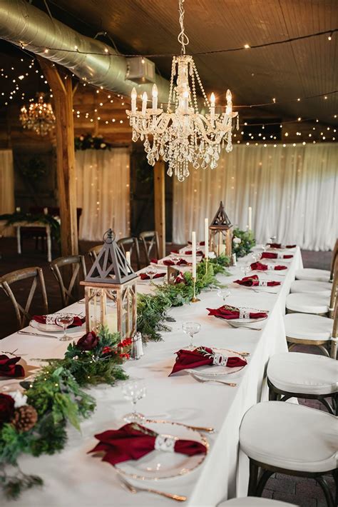 Christmas Wedding Table Decorations
