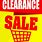 Clearance Signs Clip Art
