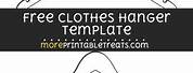 Clothing Hanger Template