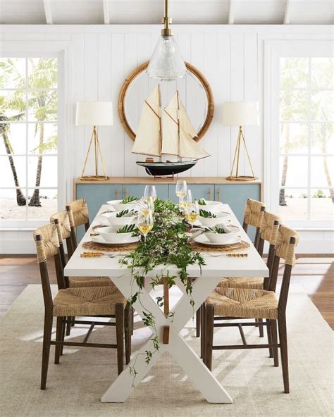 Coastal Dining Room Table Decor