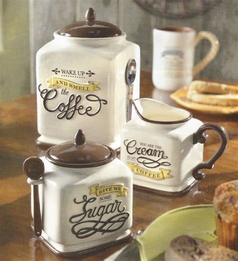 Coffee Themed Kitchen Canister Set