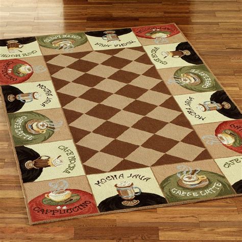 Coffee Themed Kitchen Rugs