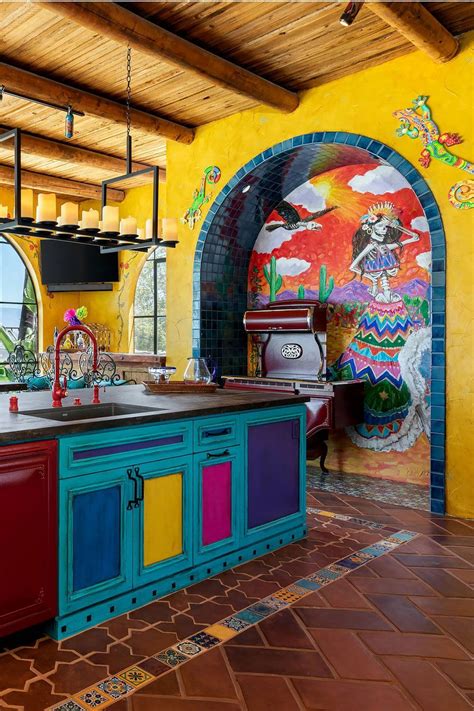 Colorful Mexican Style Kitchen