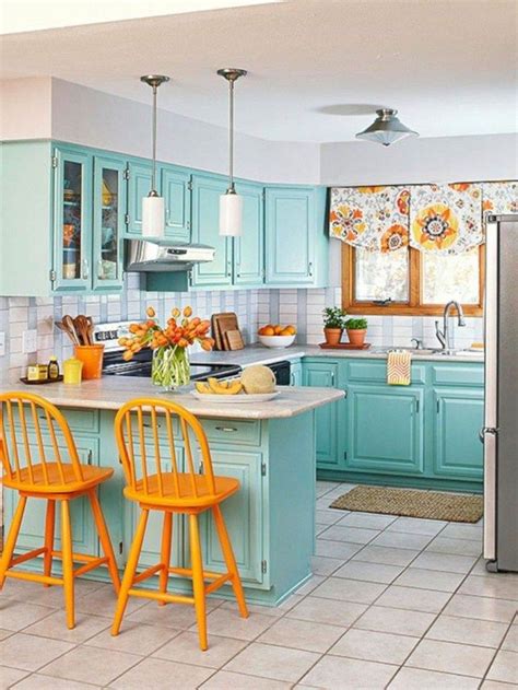 Colorful Tiny Kitchens