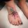 Compass Foot Tattoo