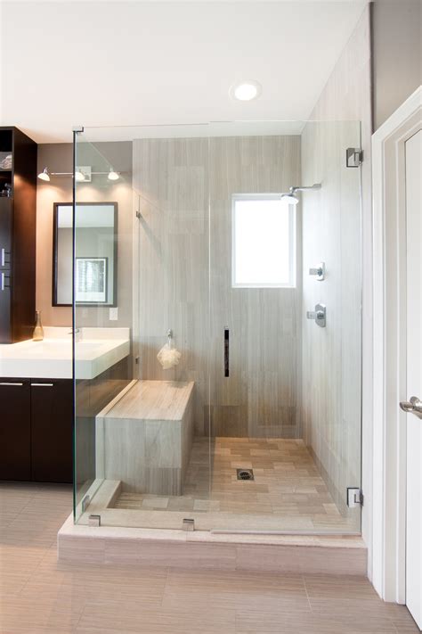 Contemporary Bathroom Showers