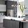 Contemporary Gray Kitchen Cabinets