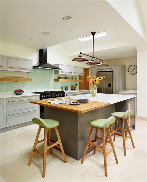 Contemporary Kitchen Islands with Seating
