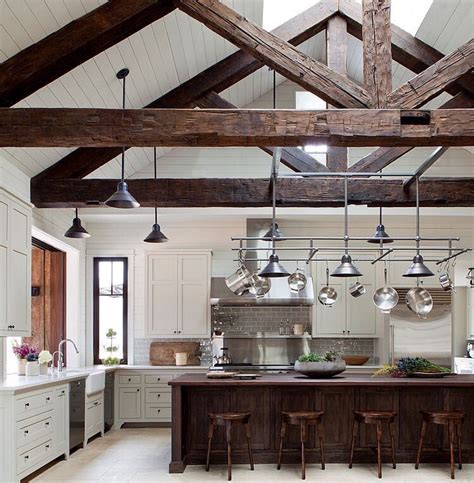 Country Kitchen Ceiling Designs