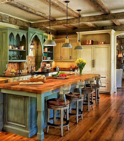 Country Kitchen Designs with Islands