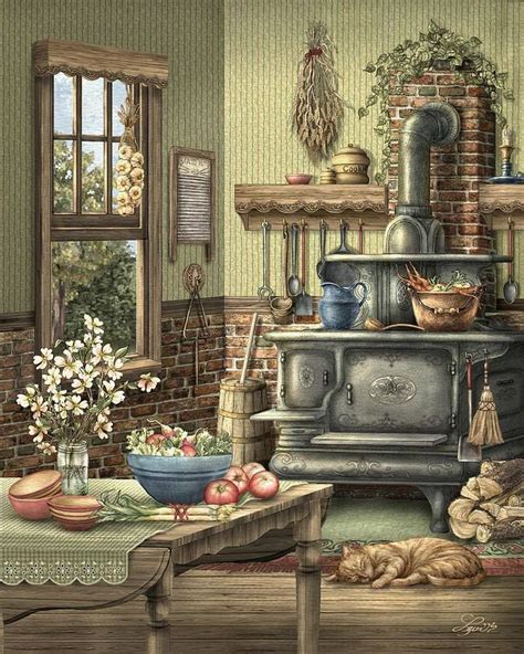 Country Kitchen Paintings