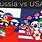 Countryballs USA vs Russia