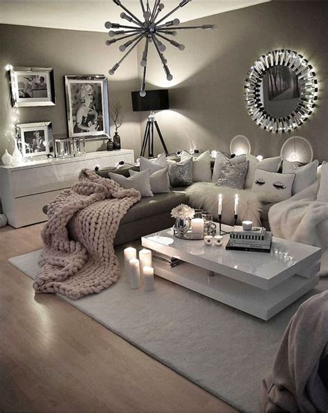 Cozy Living Room Gray and White