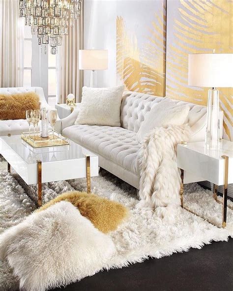 Cream and Gold Living Room