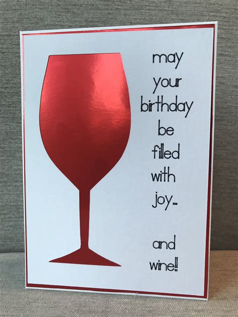 Cricut Wine Glass Cards