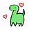 Cute Love Dinosaurs