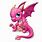 Cute Pink Baby Dragon