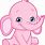 Cute Pink Cartoon Animals