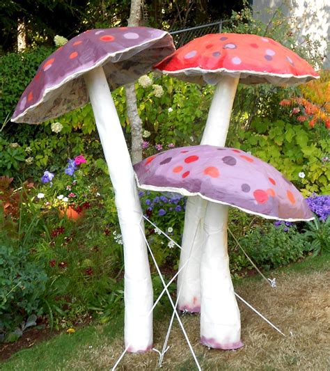 DIY Garden Mushrooms