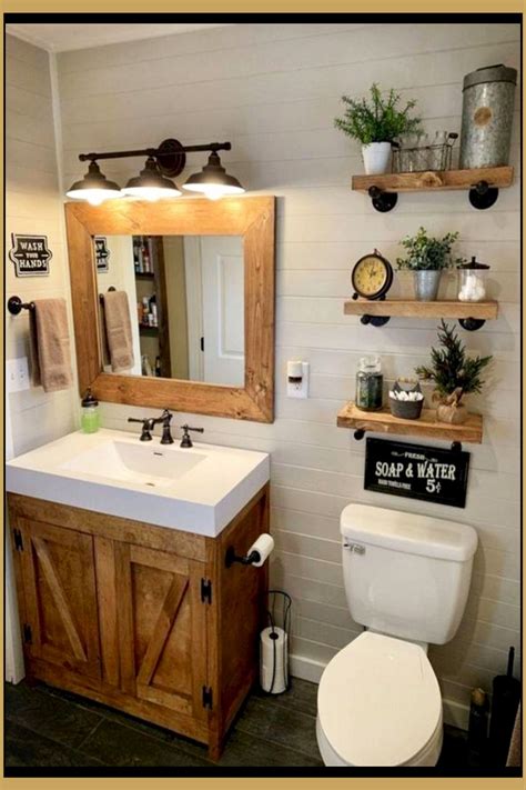 DIY Home Decor Rustic Bathroom