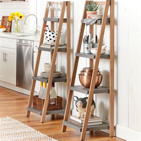 DIY Ladder Shelves