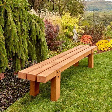 DIY Outdoor Wood Bench