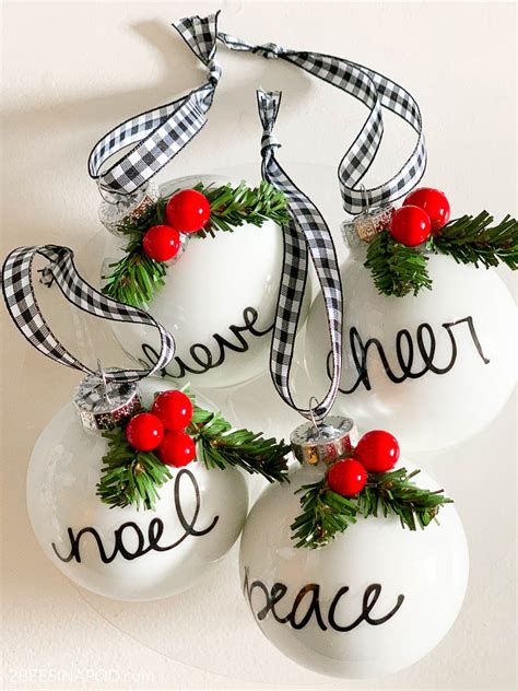 DIY Personalized Christmas Ornaments