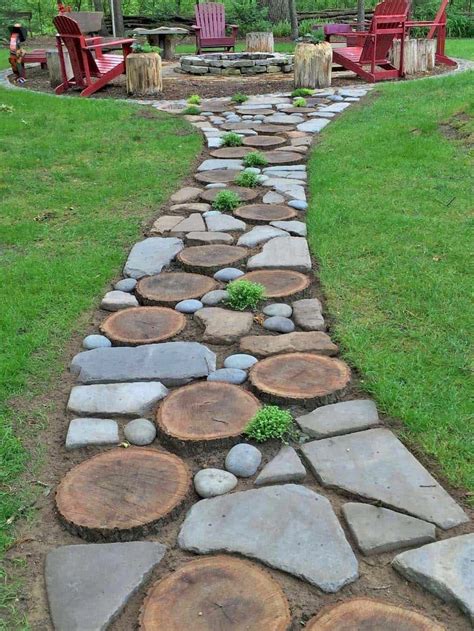 DIY Rock Walkway