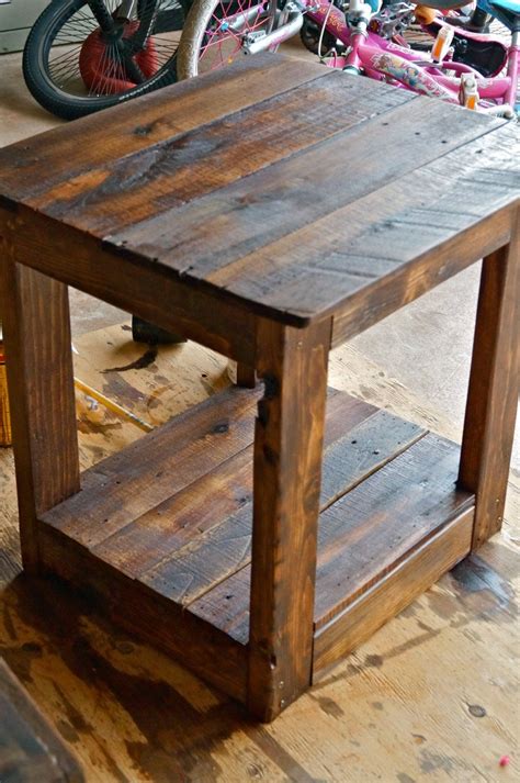 DIY Rustic End Tables