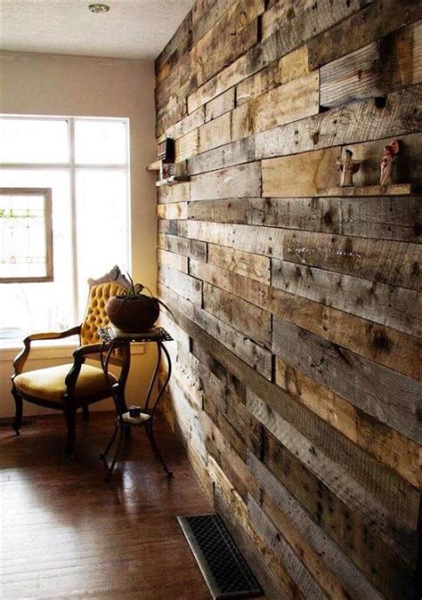 DIY Rustic Wood Wall
