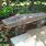 DIY Stone Garden Bench