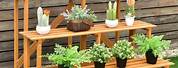 DIY Wooden Tiered Plant Stand