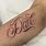 Dad Font Tattoo