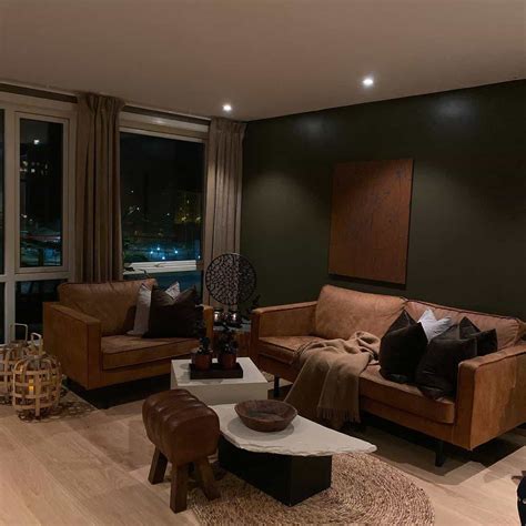 Dark Brown Living Room