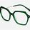 Dark Green Eyeglass Frames