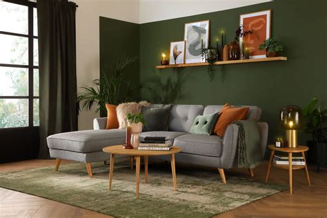 Dark Olive Green Living Room