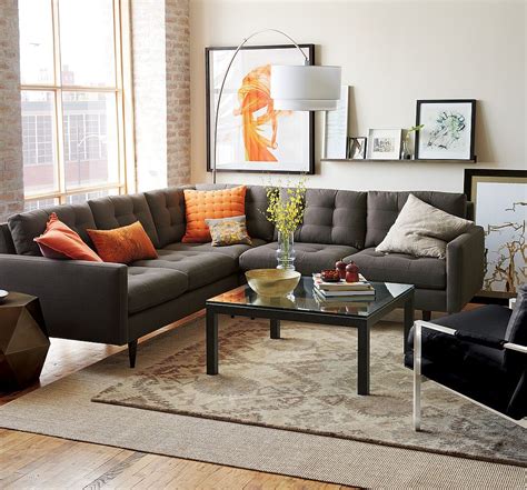Dark-Gray Couch Living Room Ideas