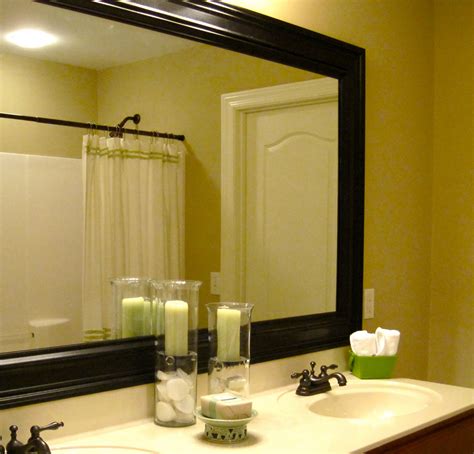 Decorate Bathroom Mirror Frame