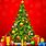 Decorated Christmas Tree Background