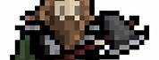 Detailed Pixel Art Dwarf Portrait