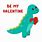 Dinosaur Valentine's Day Clip Art