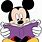 Disney Characters Reading