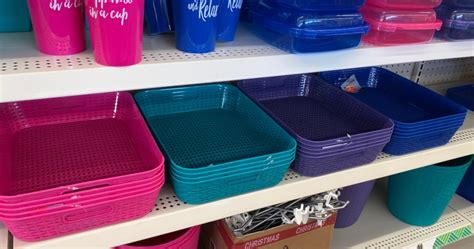 Dollar Store Plastic Baskets