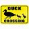 Duck Crossing Sign