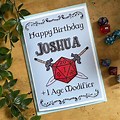 Dungeons and Dragons Birthday Card