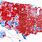 Election Map Red Blue