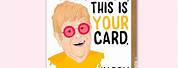 Elton John Funny Birthday Cards