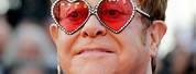 Elton John Rose Tinted Glasses