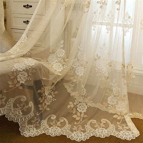 Embroidered Lace Curtains