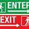 Entry Exit Sign
